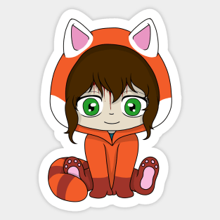 creepypasta red panda (sally) Sticker